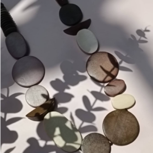 Neutral Ring Disc Necklace