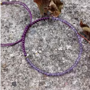 Purple Beaded Bracelet