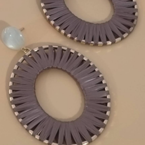 Lilac Sunburst Acrylic Earrings