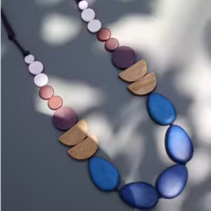 Blue Pebble Necklace