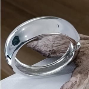 Silver Mirror Bangle Bracelet