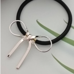 Silver Loop Hair Tie