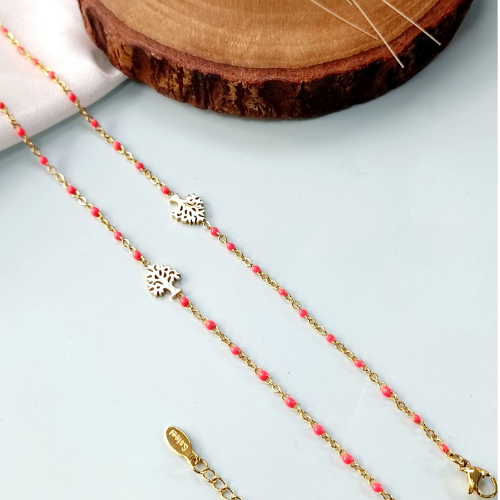 Orange Tree Chain Bracelet