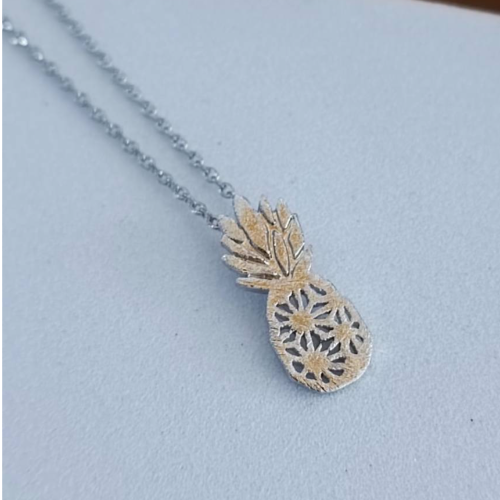 Silver Pineapple Necklace