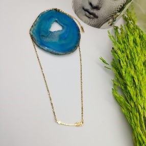 Gold Minimal Curve Necklace