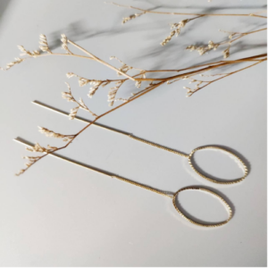 Golden  Threader Earrings