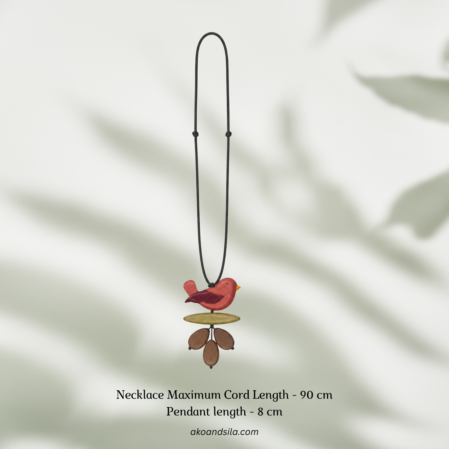 Red Bird Pendant Necklace - Image 2