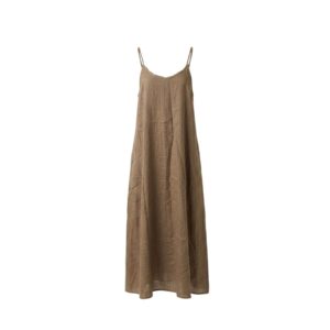 Light Brown Halter Neck Free Size Dress