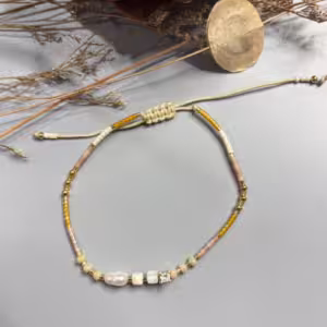 White Gold Pearl Bracelet