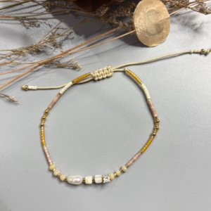 White Gold Pearl Bracelet