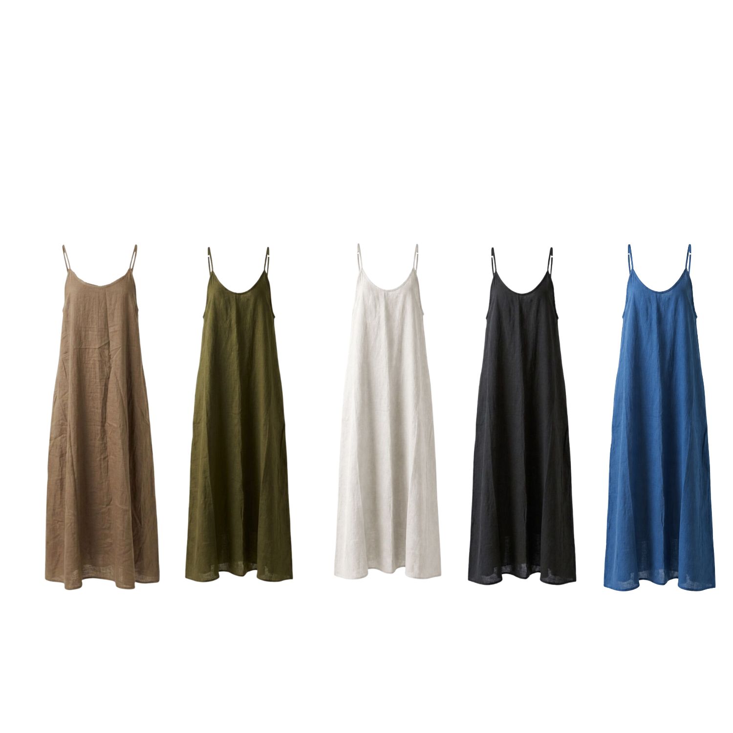 Light Brown Halter Neck Free Size Dress - Image 5