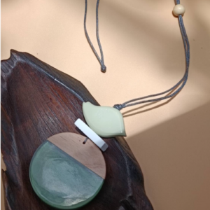 Sage Stone Accent Necklace