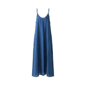 Deep Blue Halter Neck Free Size Dress