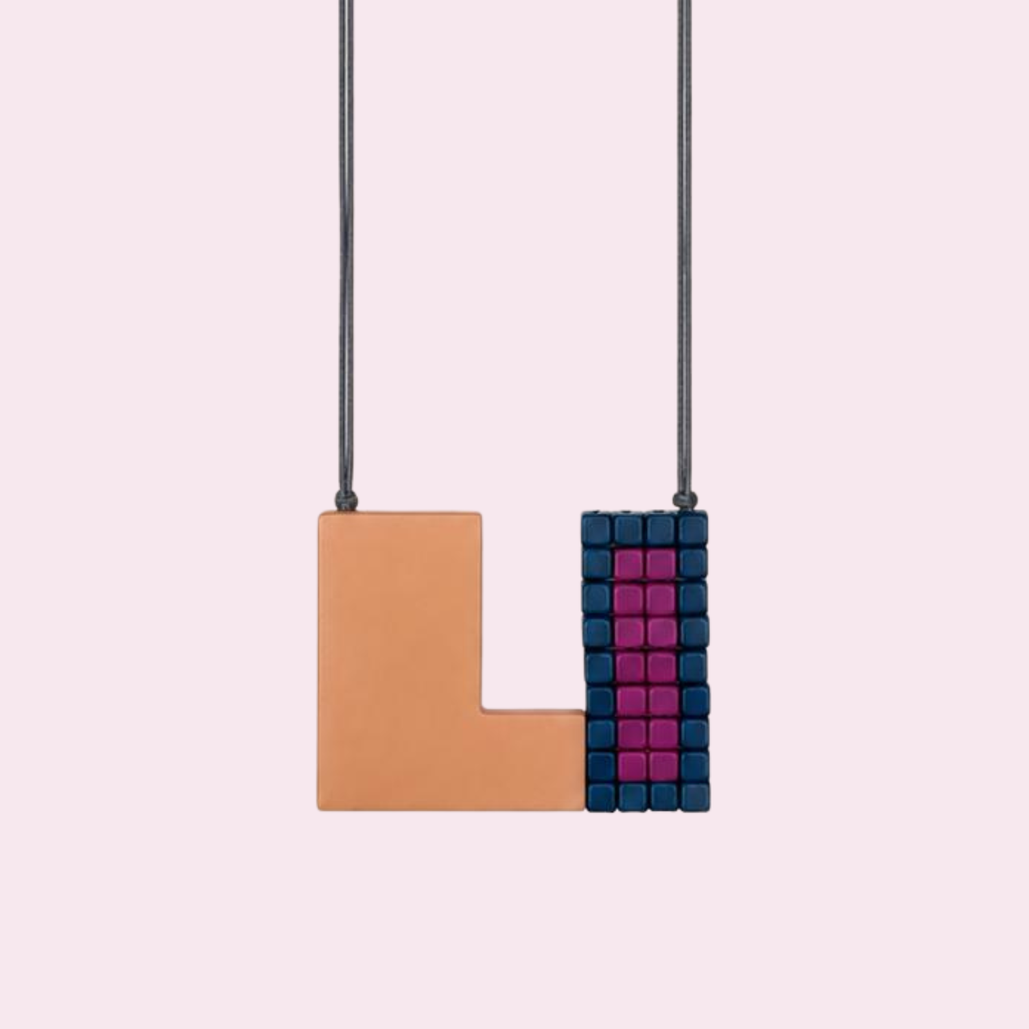 Blush Mosaic Pendant Necklace - Image 3