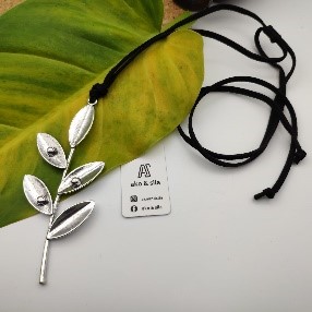 Silver Branch Pendant Necklace