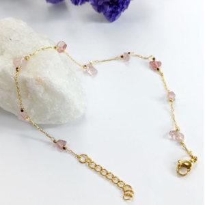 Raw Stone Chain Bracelet