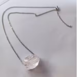 Clear Raw Quartz Necklace