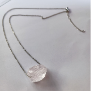 Clear Raw Quartz Necklace