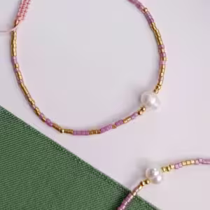 Purple Pearl Accent Bracelet