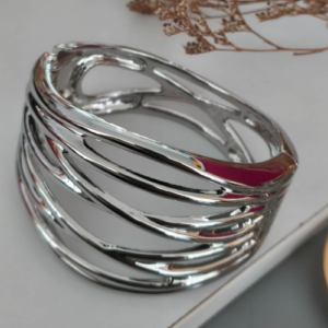 Silver Layered Cuff Bracelet