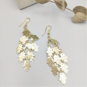 Golden Leaf Branch Earrings