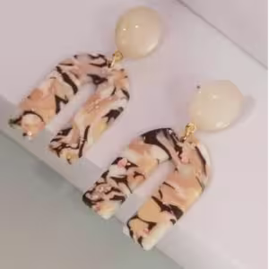Tortoiseshell Tassel Earrings