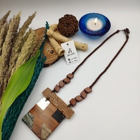 Mixed Media Pendant Necklace