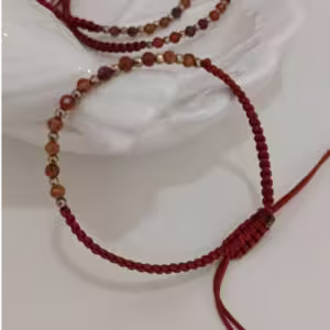 Rust Orange Stone Bracelet