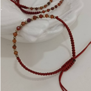 Rust Orange Stone Bracelet