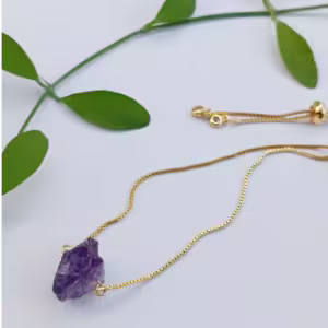 Deep Amethyst Slider Bracelet