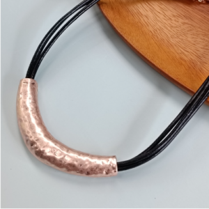 Rose Gold Crescent Collar Necklace