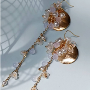 Pearl Chain Drop Earrings