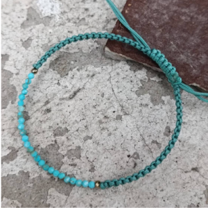 Aqua Beaded Bracelet