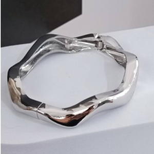 Silver Organic Wave Bracelet