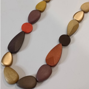 Teal Blue Disc Necklace