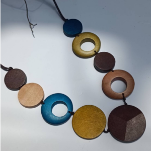 Mixed Circle Disc Necklace