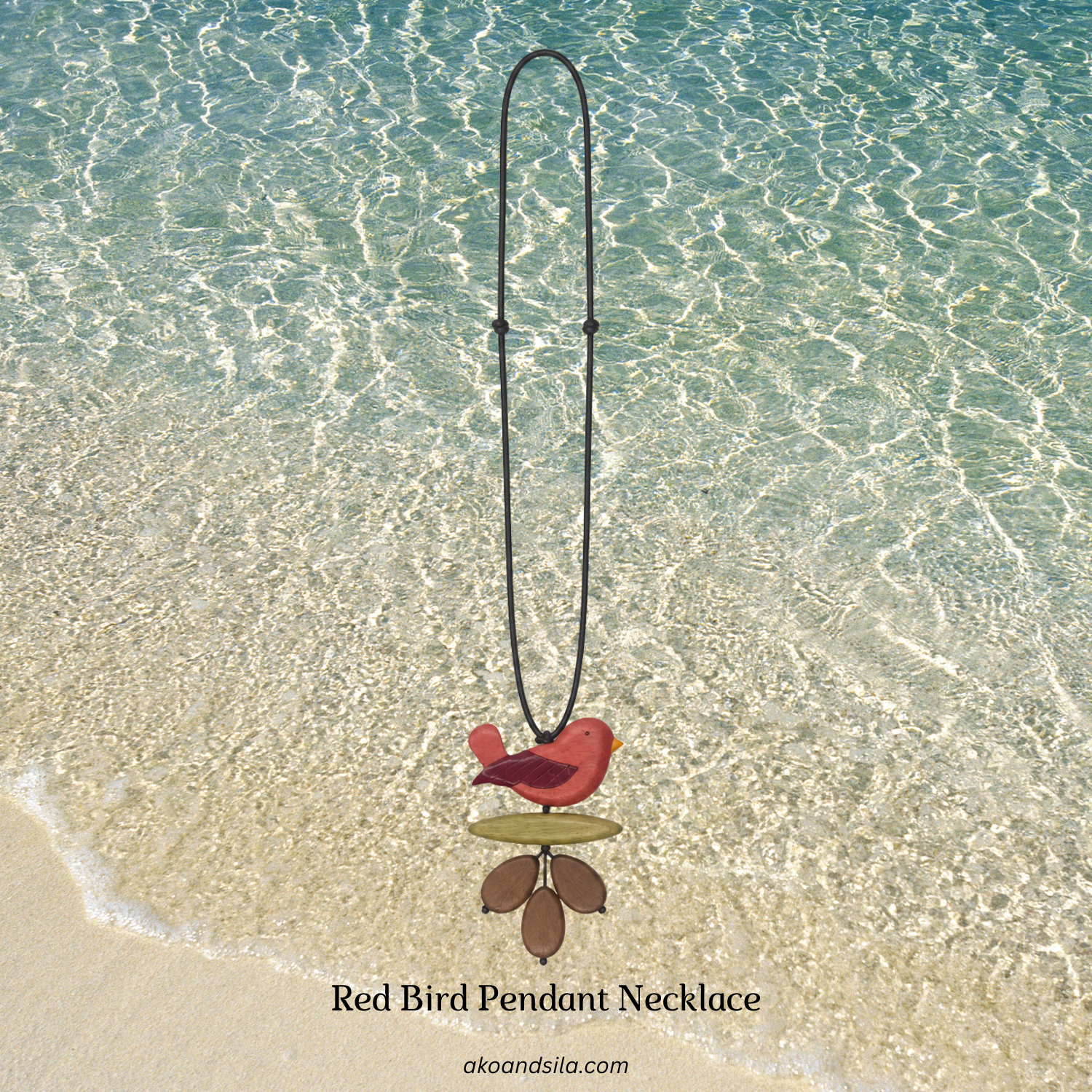 Red Bird Pendant Necklace - Image 3