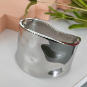 Silver Wide Cuff Bracelet