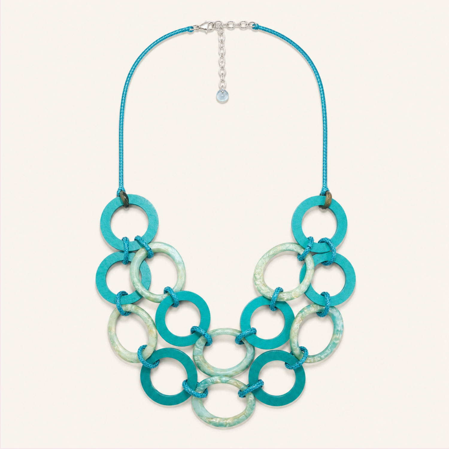 Aqua Link Necklace - Image 2