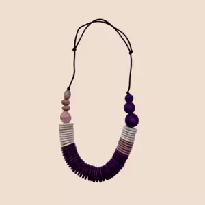 Berry Ombre Disc Necklace