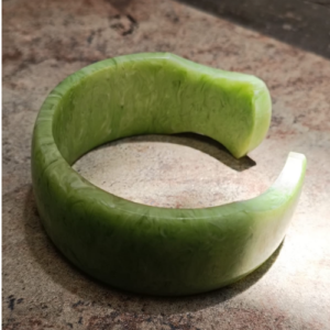 Green Stone Cuff Bracelet