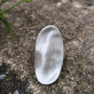 Silver Frosted Oval Ring