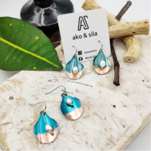 Turquoise Pearl Drop Earrings