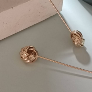 Gold Ball Stud Earrings