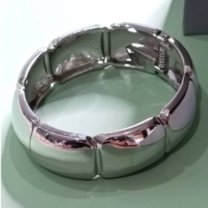 Silver Chunky Link Cuff Bracelet