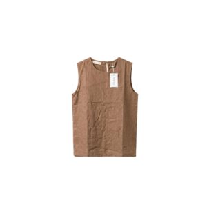 Brown Sleeveless Free Size Shirt