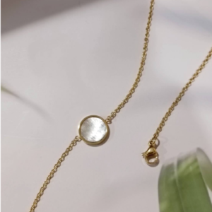 Golden Pearl Chain Bracelet