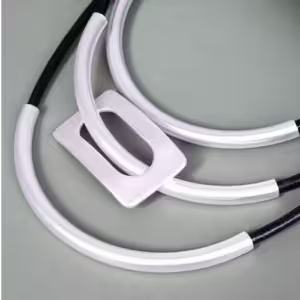 White Enamel Link Necklace