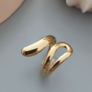 Gold Open Curve Ring