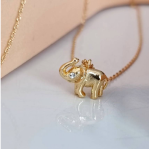Gold Elephant Necklace